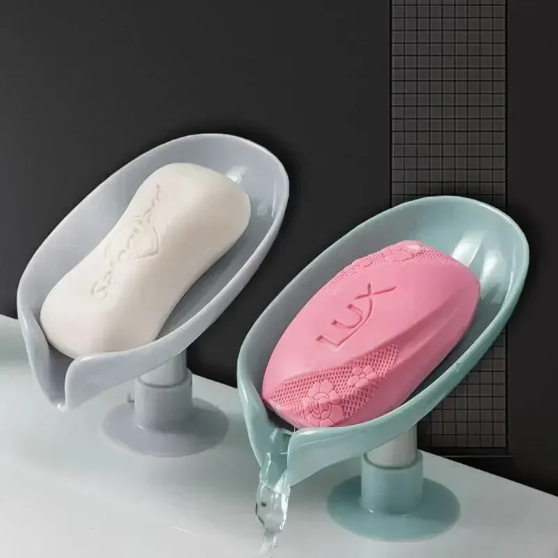 Eco Sponge - Дренажная мыльница в форме листа, мыльница-подставка