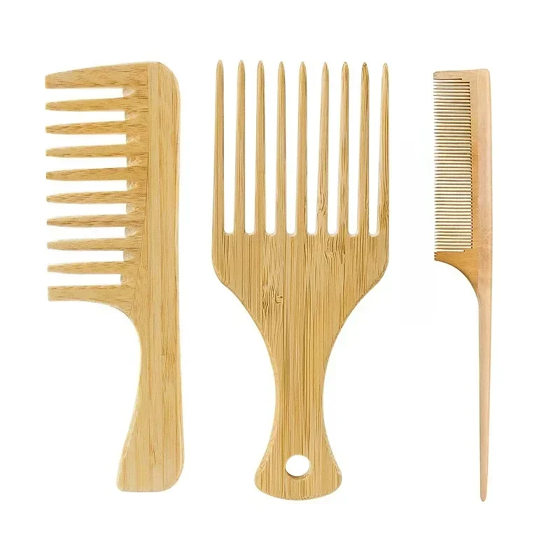 Bamboo Toothbrush - 1 шт., натуральная бамбуковая деревянная расческа