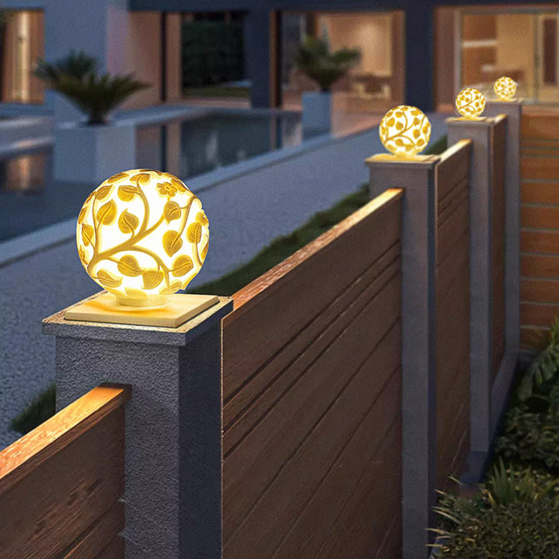 Solar Garden Light - Уличные колонные светильники, солнечные светодиодные колонные