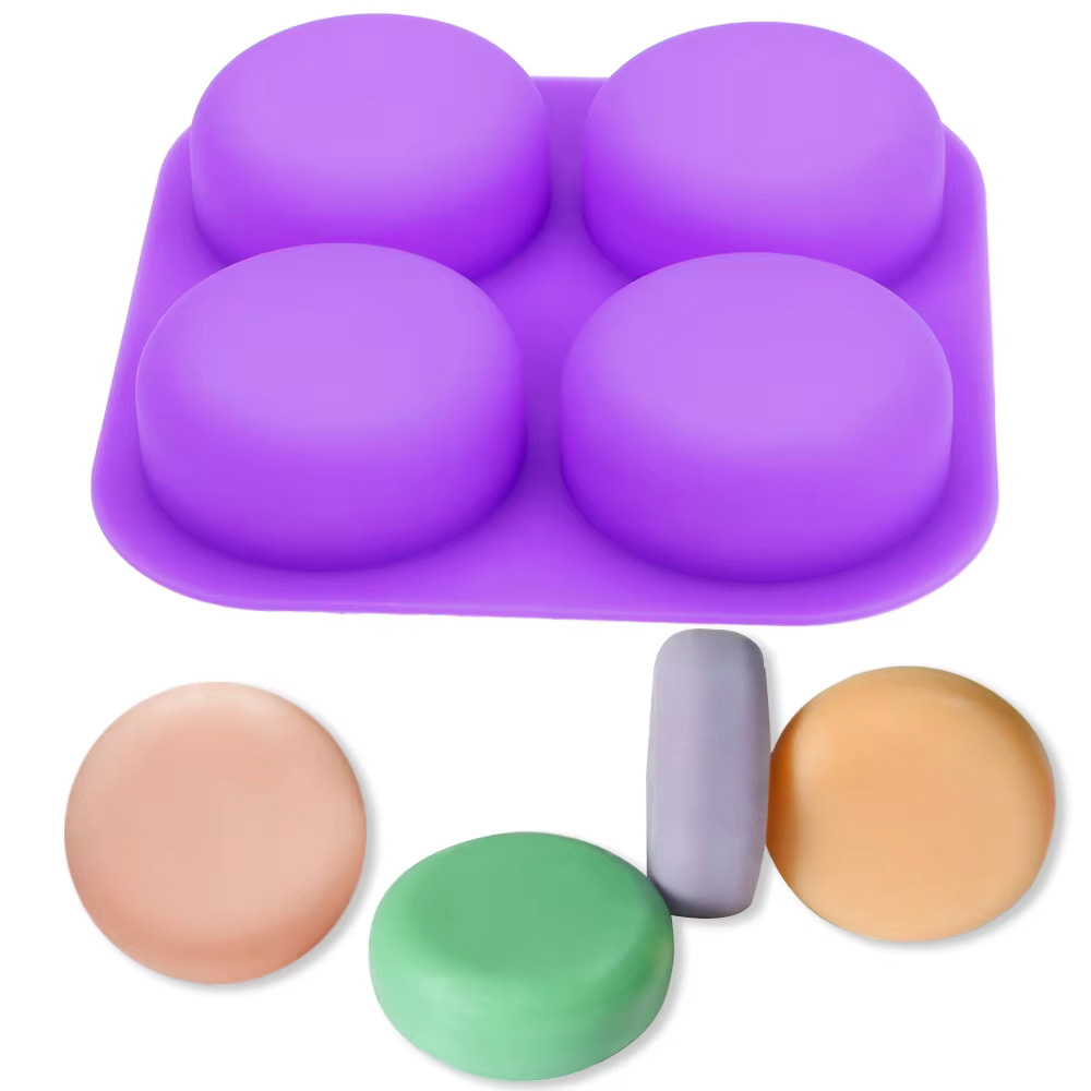 Eco Soap - 1-2 шт. многоразовые круглые силиконовые формы