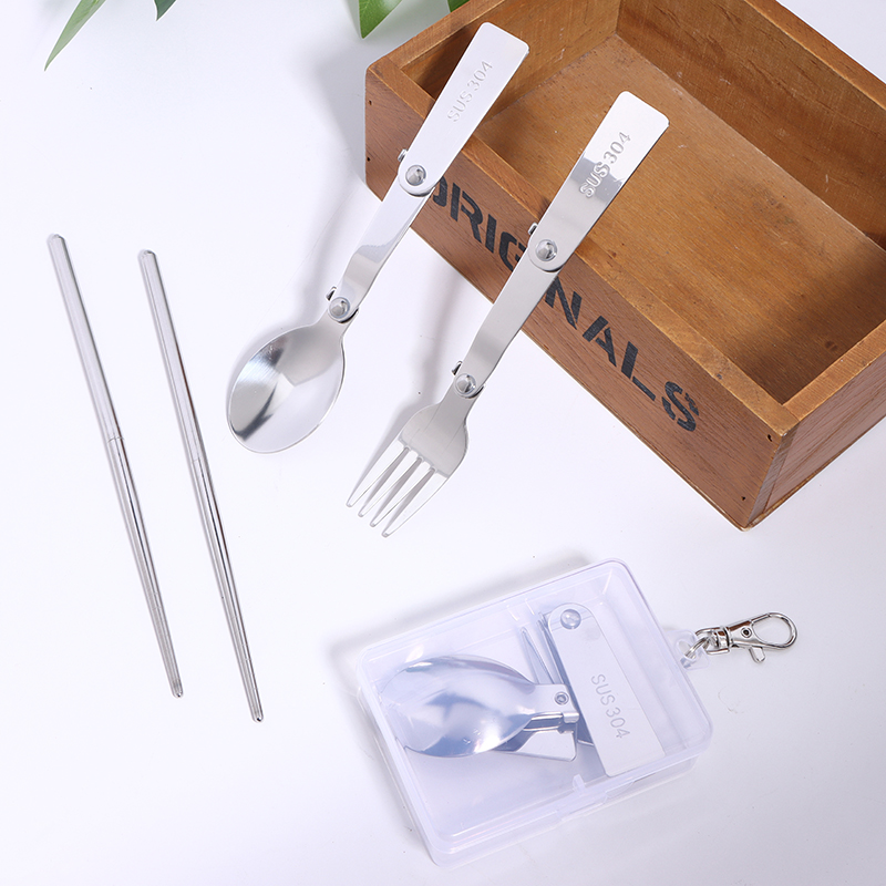 Bamboo Cutlery - 1 шт./3 шт. портативный уличный набор