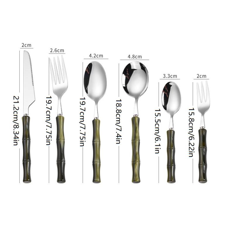 Bamboo Cutlery - Набор столовых приборов из акрила и