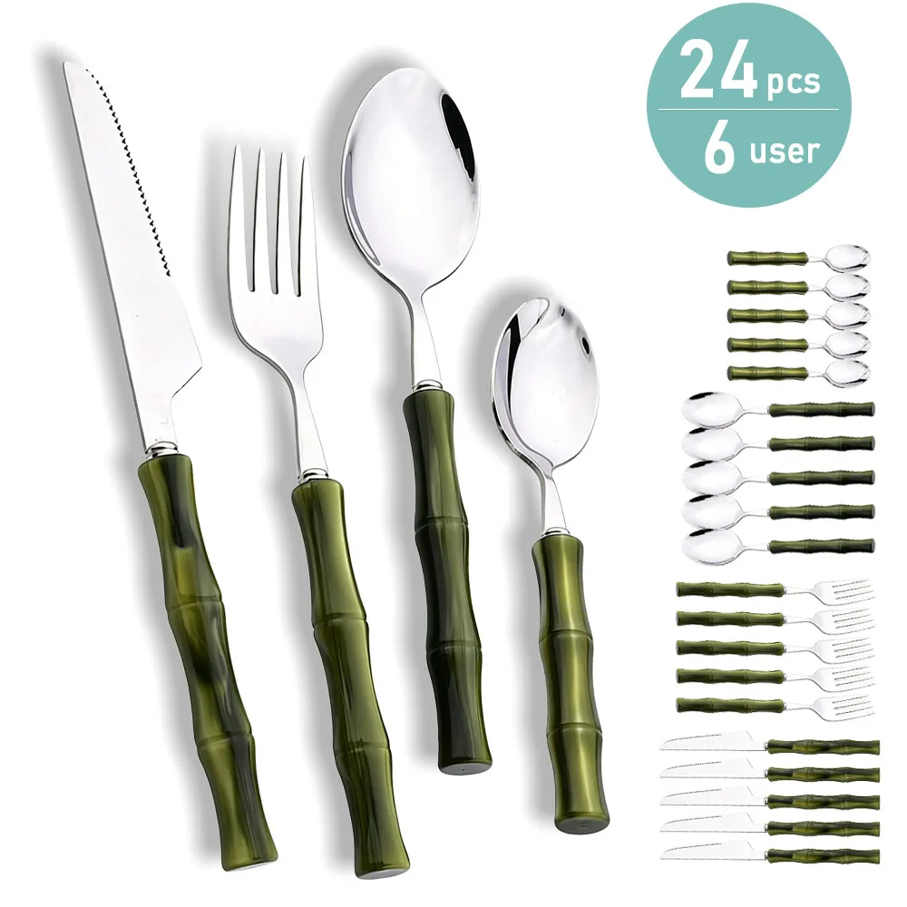 Набор столовых приборов с имит – обзор и цена Bamboo Cutlery