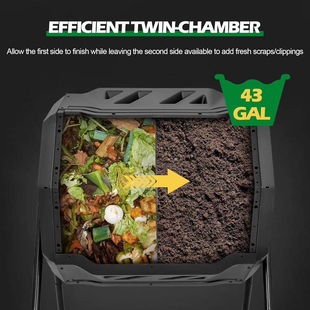 Компостный бак-тумблер на 43 г – обзор и цена Compost Bin