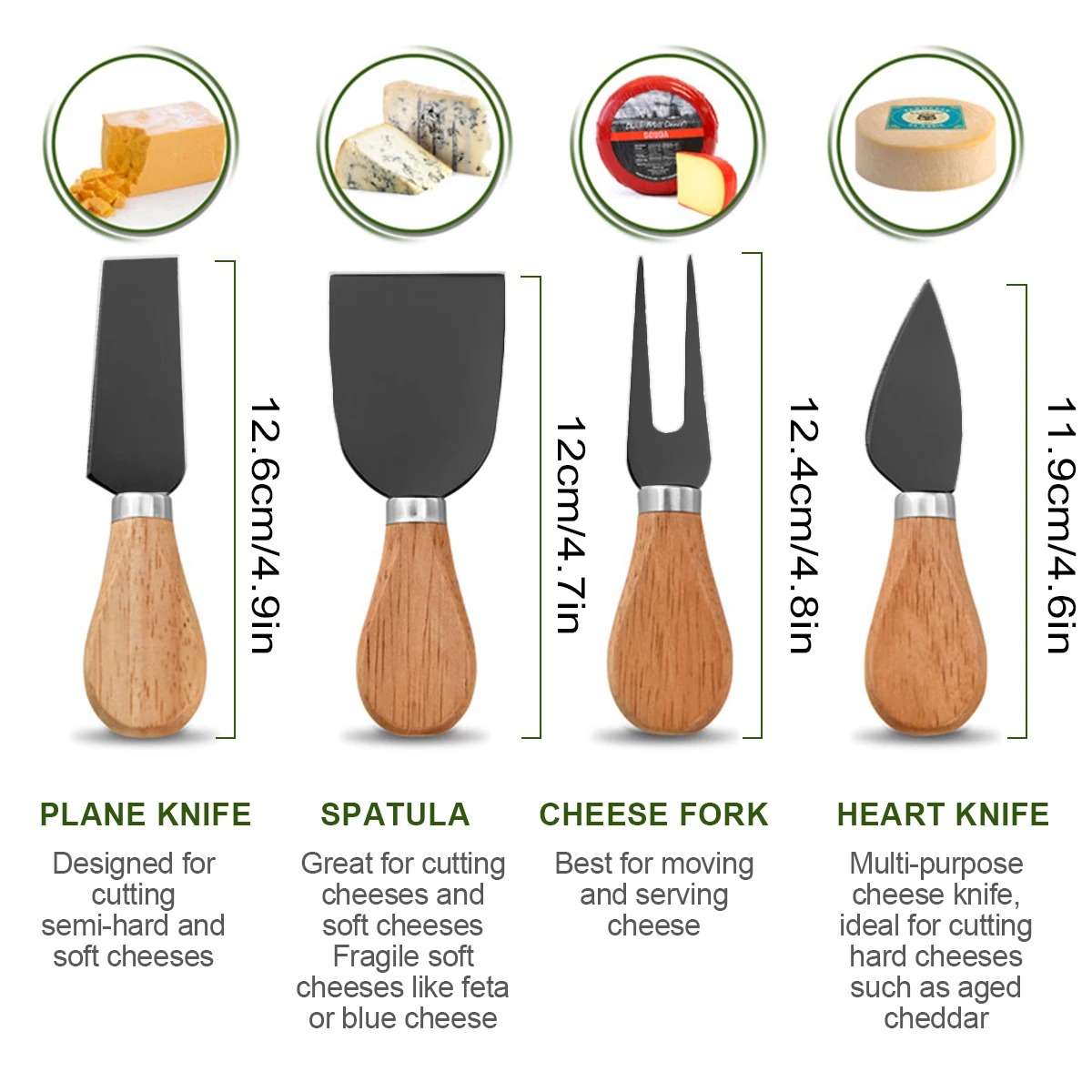 Набор сырных ножей для мясных  – обзор и цена Bamboo Cutlery