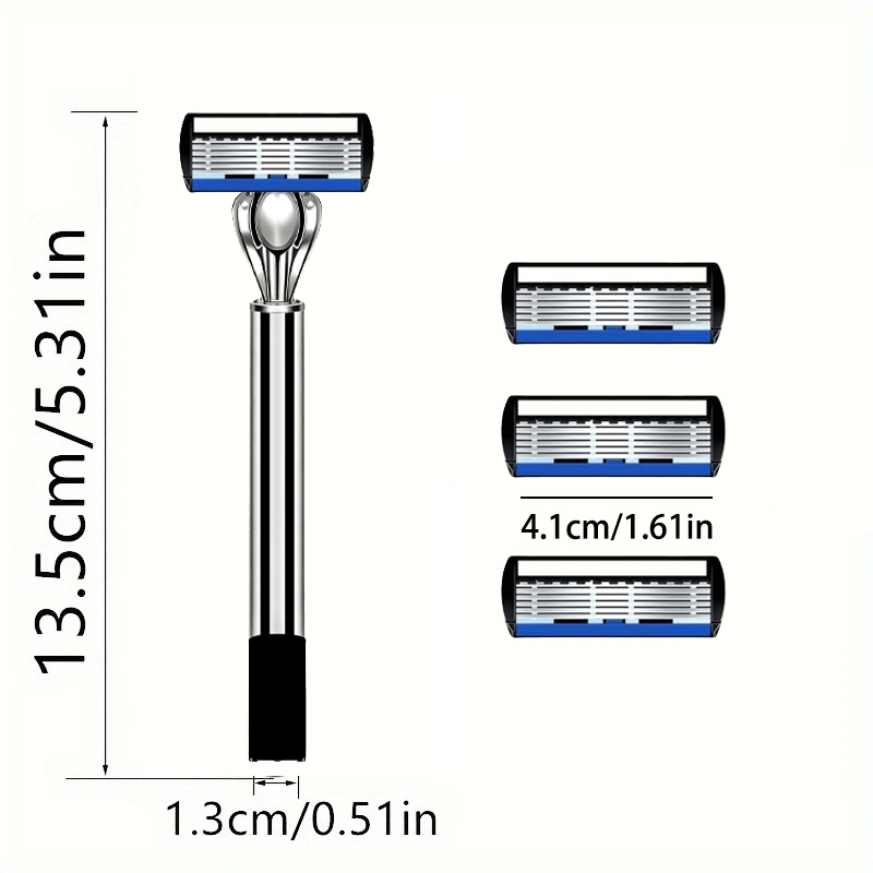 2 ручки, 30 лезвий, 6-слойный  – обзор и цена Safety Razor Handle