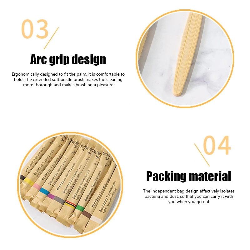 100 шт., бамбуковые зубные щёт – обзор и цена Bamboo Toothbrush