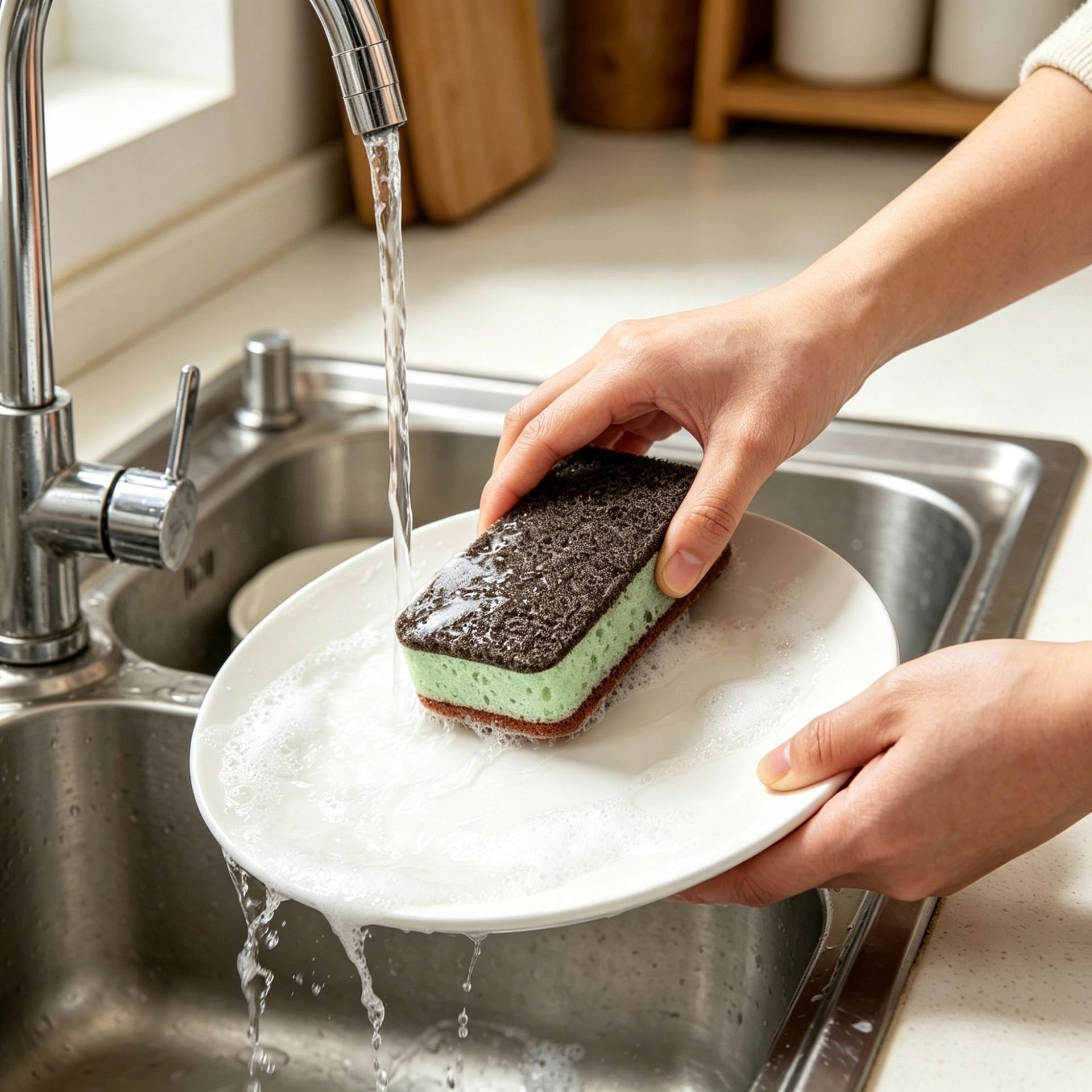 Утолщенная двусторонняя кухонн – обзор и цена Eco Sponge