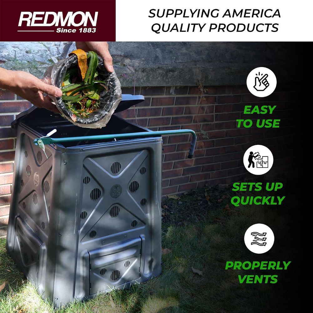 60-галлонный 4-дверный уличный – обзор и цена Compost Bin