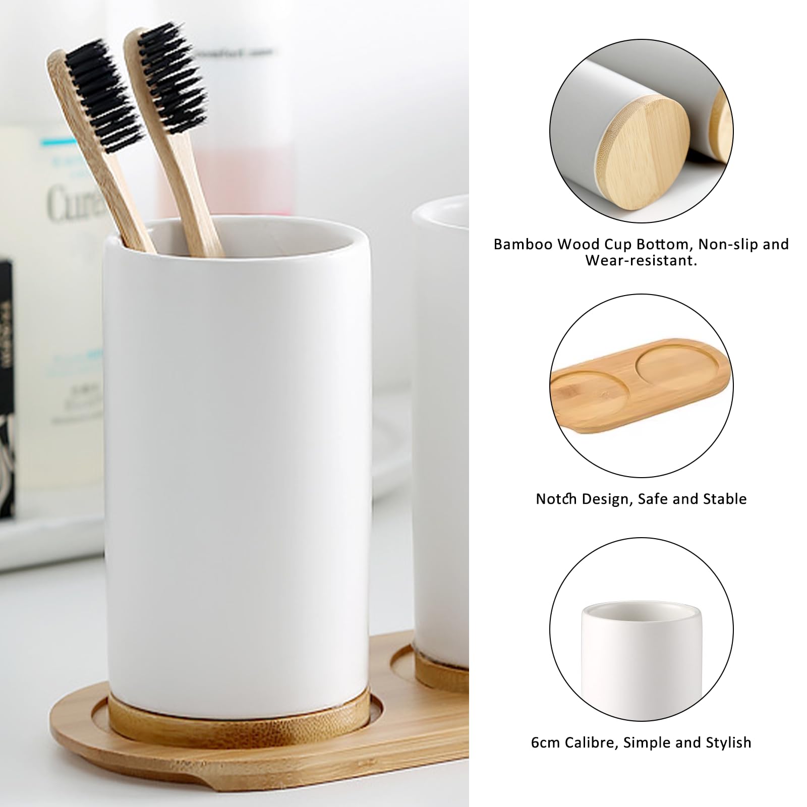 Керамический набор для ванной  – обзор и цена Bamboo Toothbrush