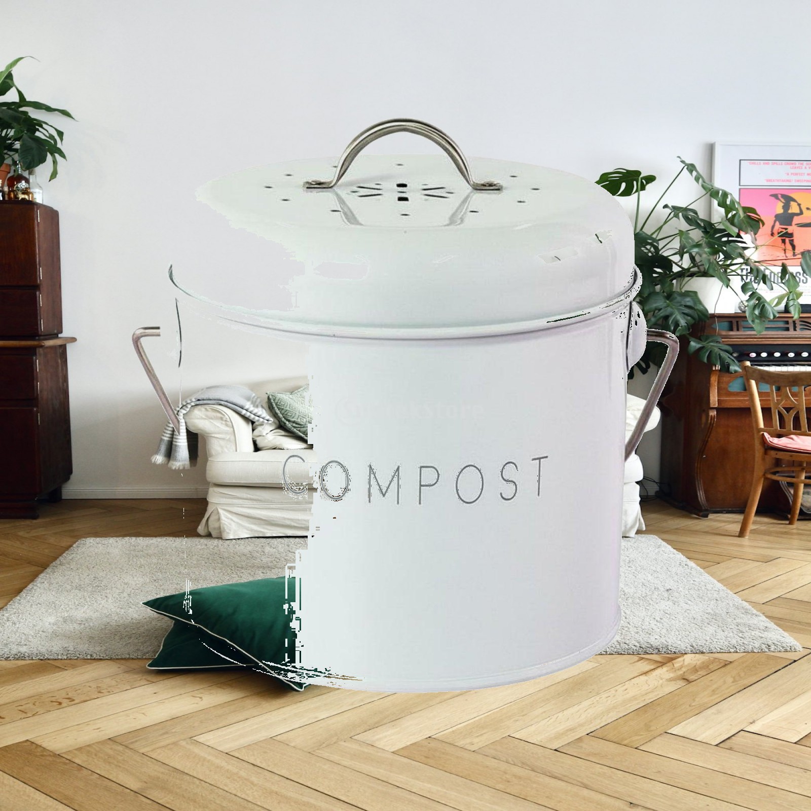 Настольный мусорный контейнер  – обзор и цена Compost Bin